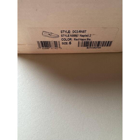 Driver Club USA Shoes Womens Size 5 Red Naples 2 Penny Loafer Leather Moccasin - Picture 10 of 14